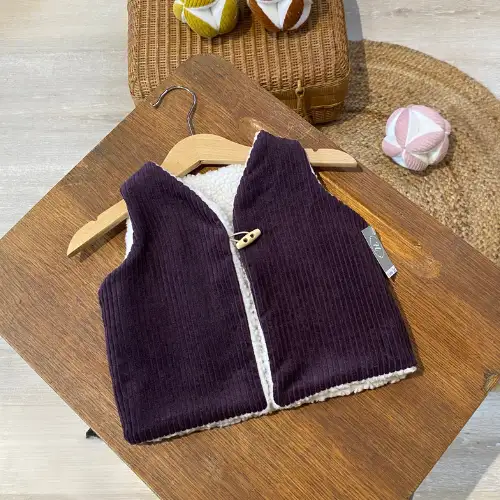 Gilet de Berger Réversible Violine