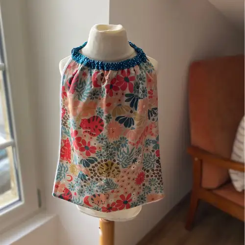 Serviette de Cantine Cat and Flower