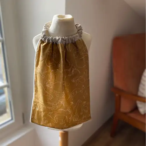 Serviette de Cantine Jungle Moutarde