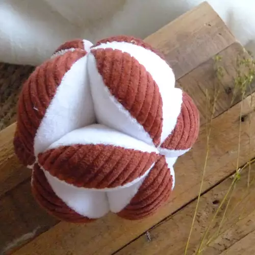 Balle de préhension Velours Côtelés – Terracota