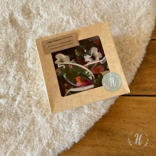 Coffret Naissance cygne kaki