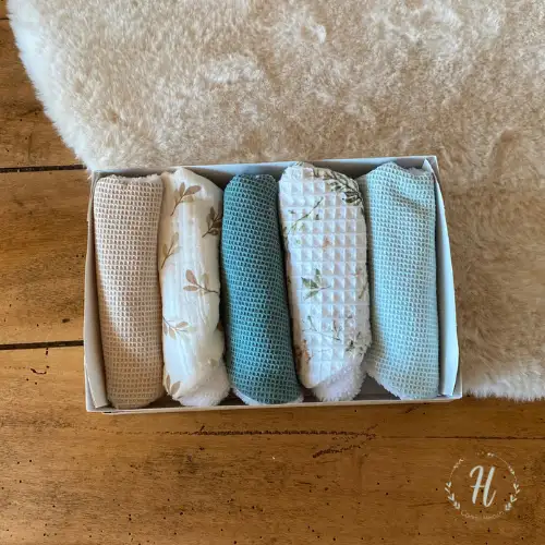 Coffret 5 Bavoirs Ronds